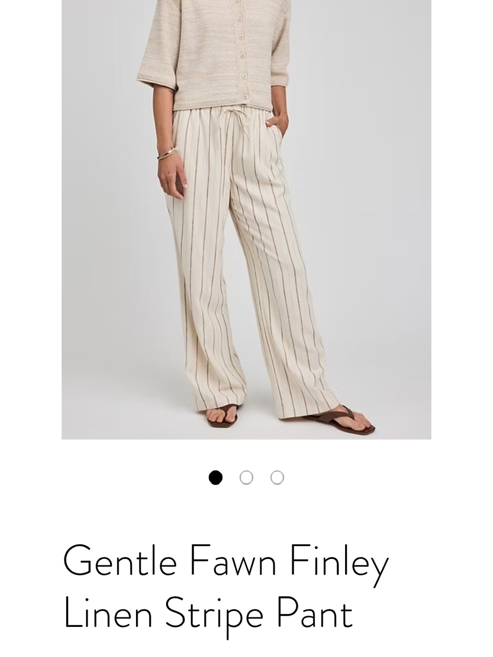 FINAL PRICE DROP Gentle Fawn Linen Blend 2-Piece Set, Jacket & Wide Leg Pants XS - Picture 16 of 16